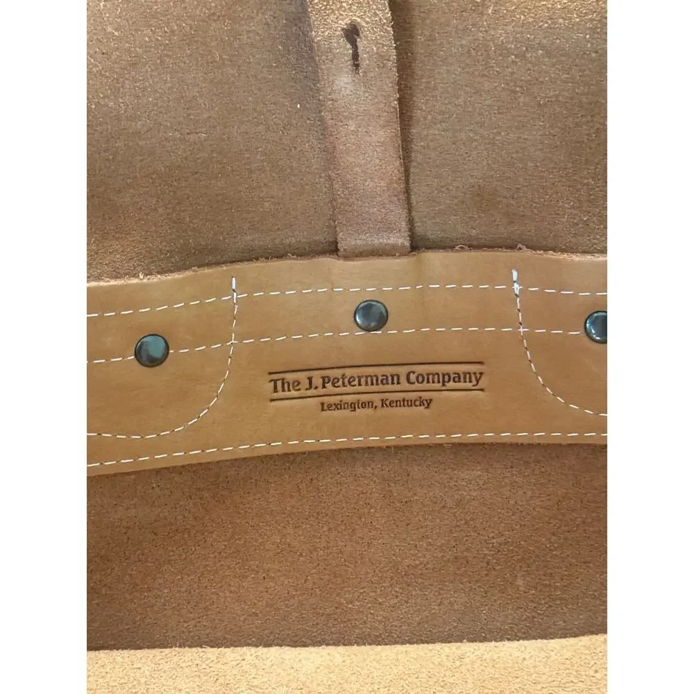J. Peterman Company Leather Flap Tote/Messenger Bag
